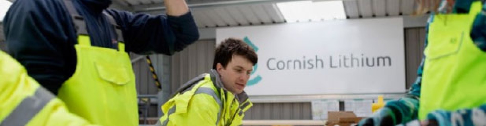 Cornish Lithium workers with machinery
