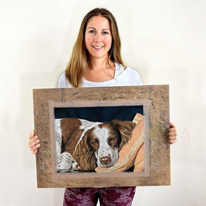 Naomi Jenkin with Pet Portrait