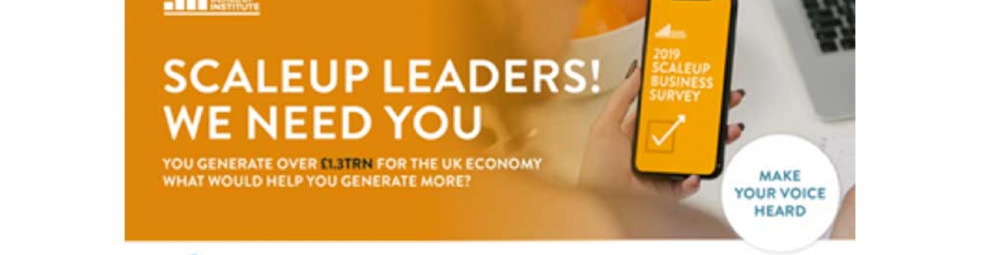 Graphic - Scale up leader we need you