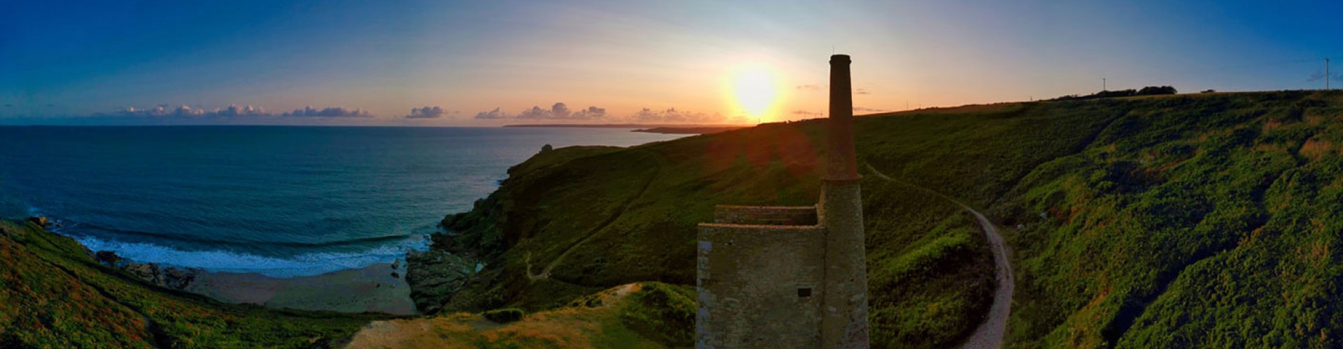Cornish mine on the coast