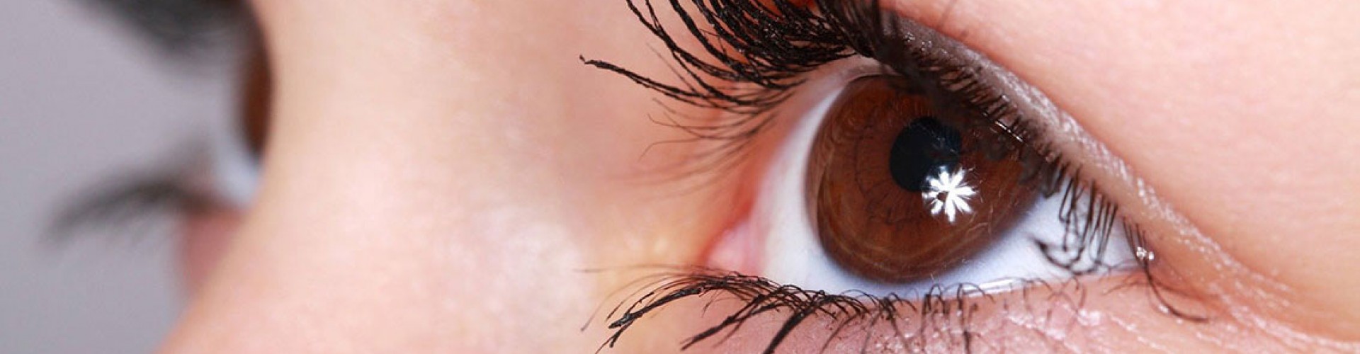 young woman's eye closeup