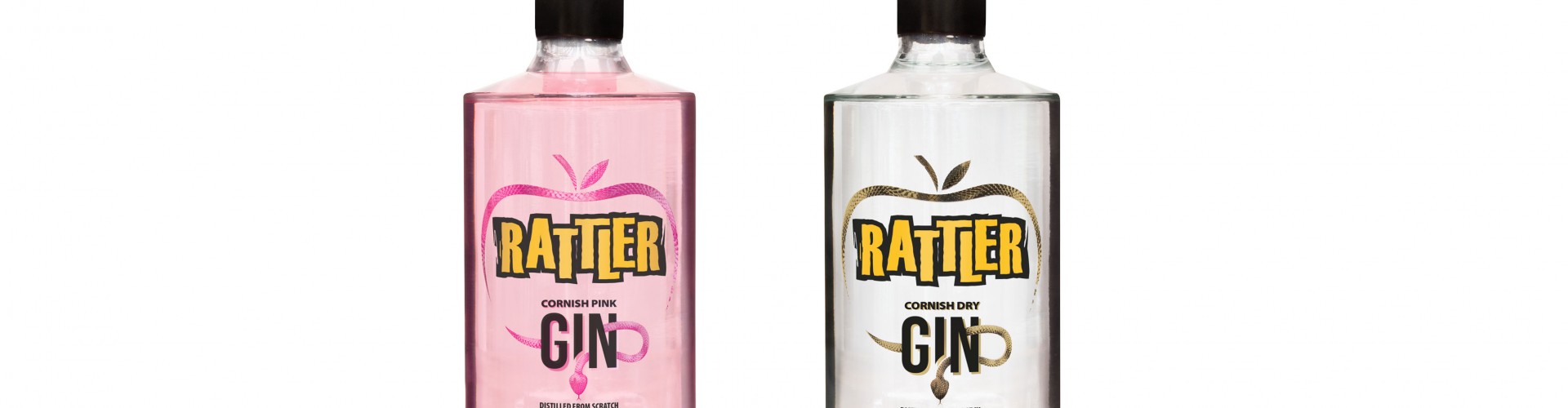 pink and dry gin rattler brand