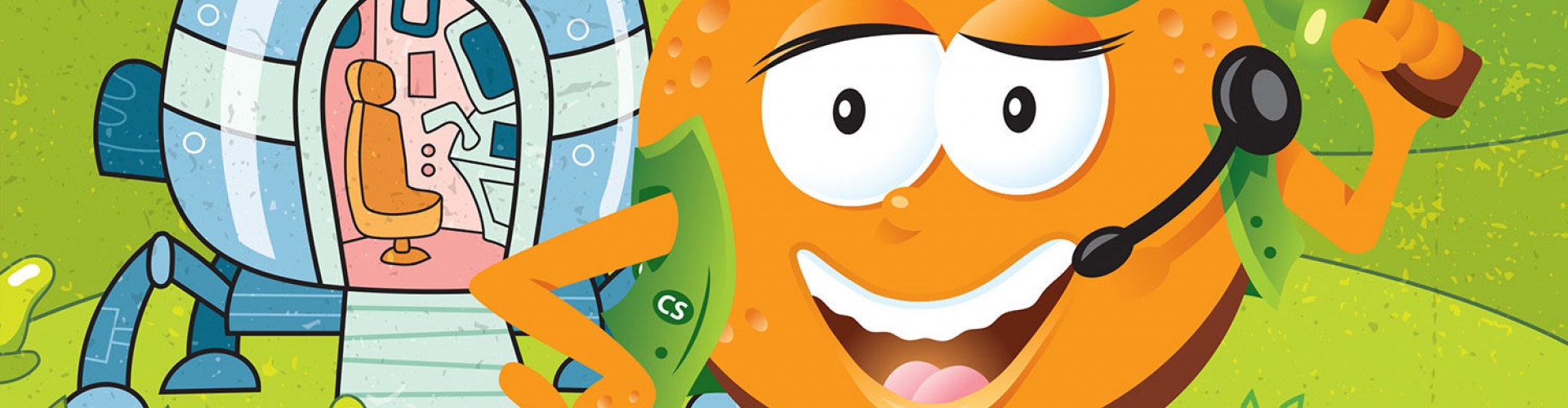 captain satsuma illustration for book cover