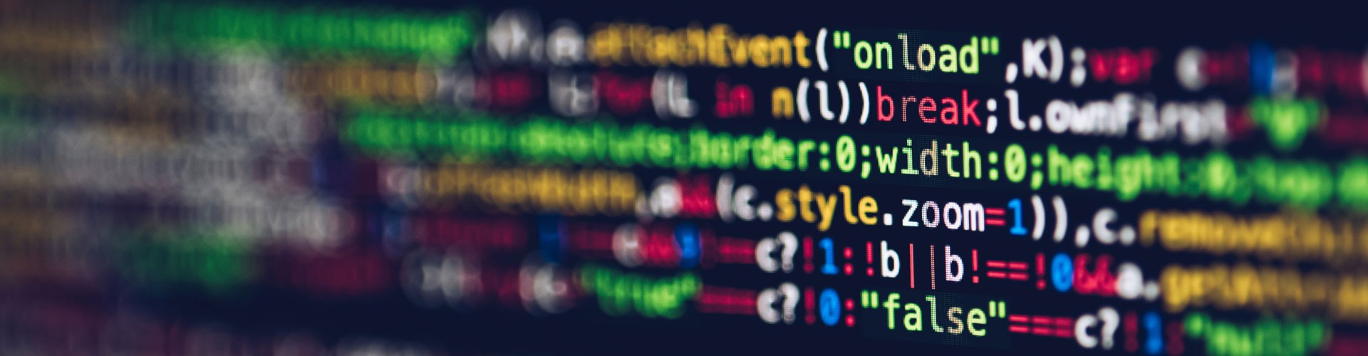 close up of multicoloured computer code