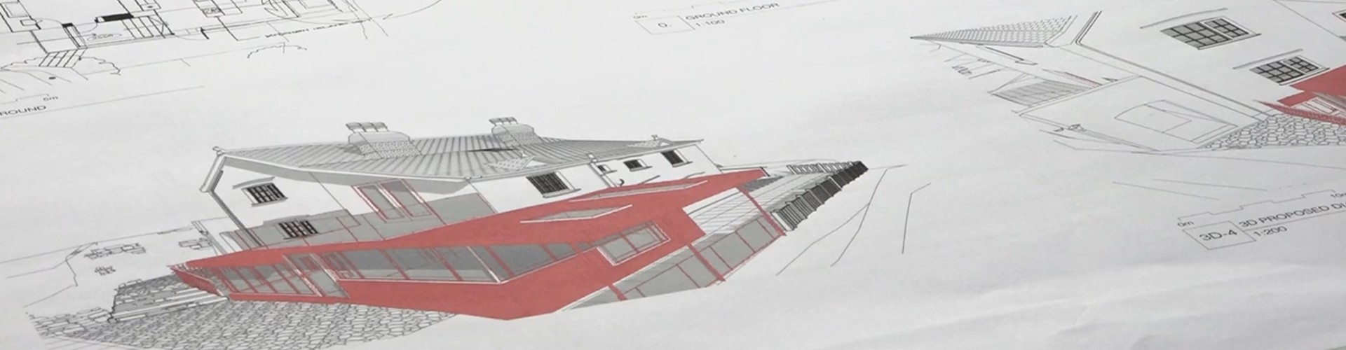 architects drawing of a house 