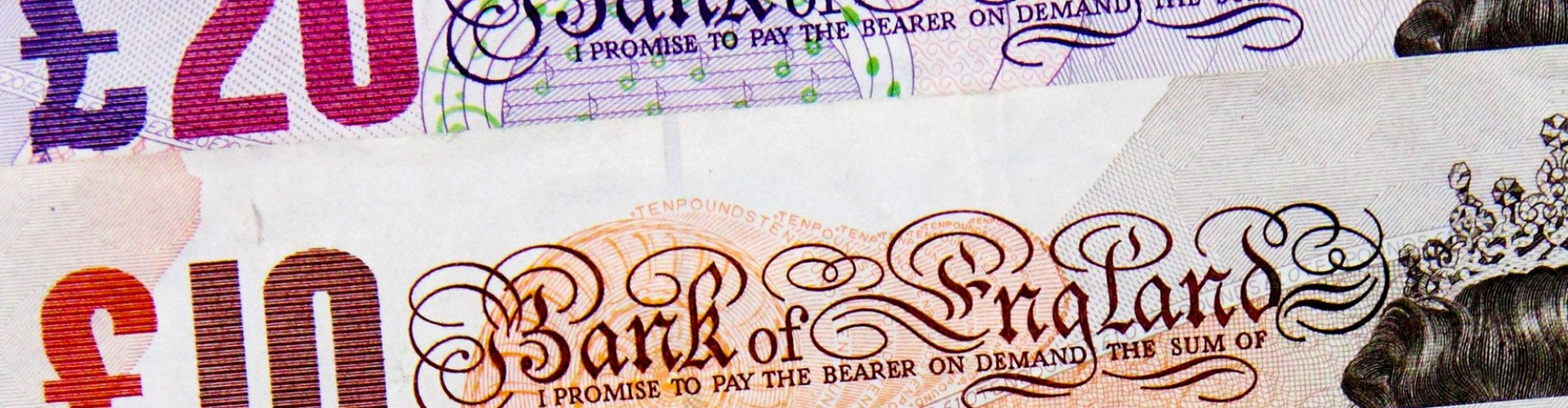 uk bank notes £20 £10 £5