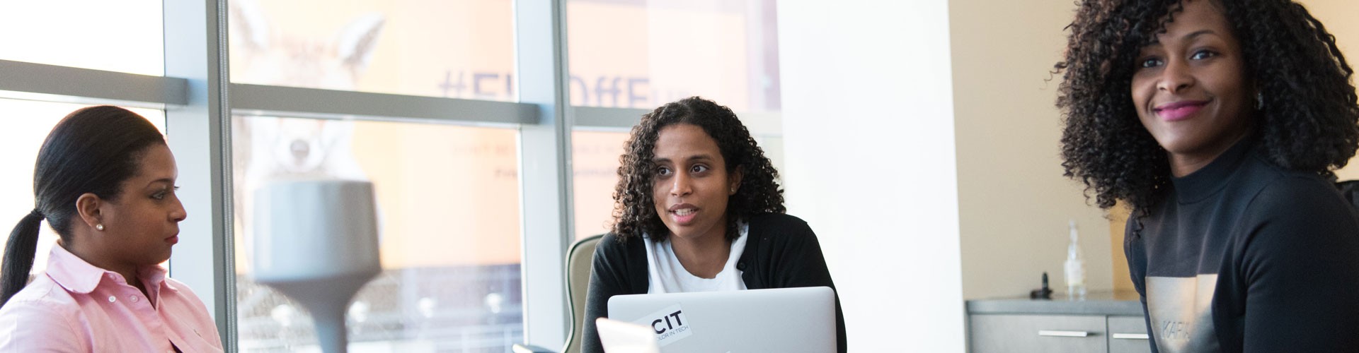 young black women in a business meeting