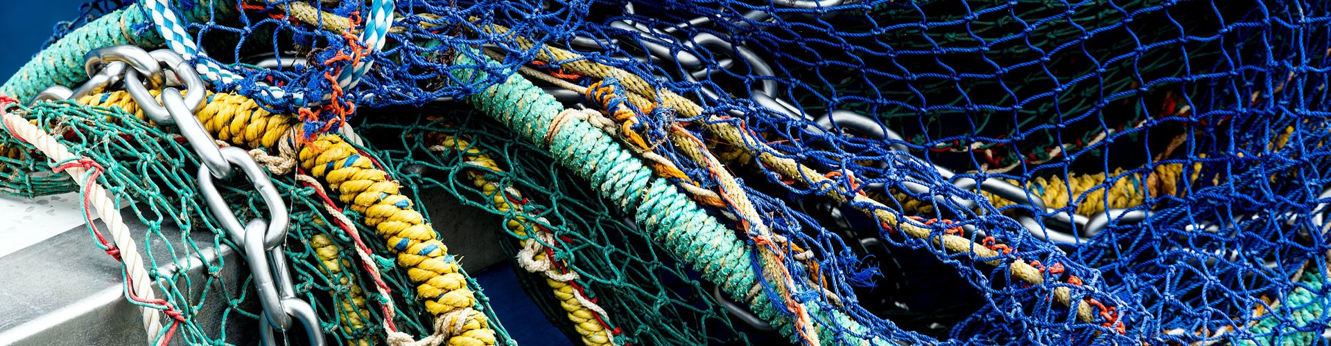colourful fishing nets