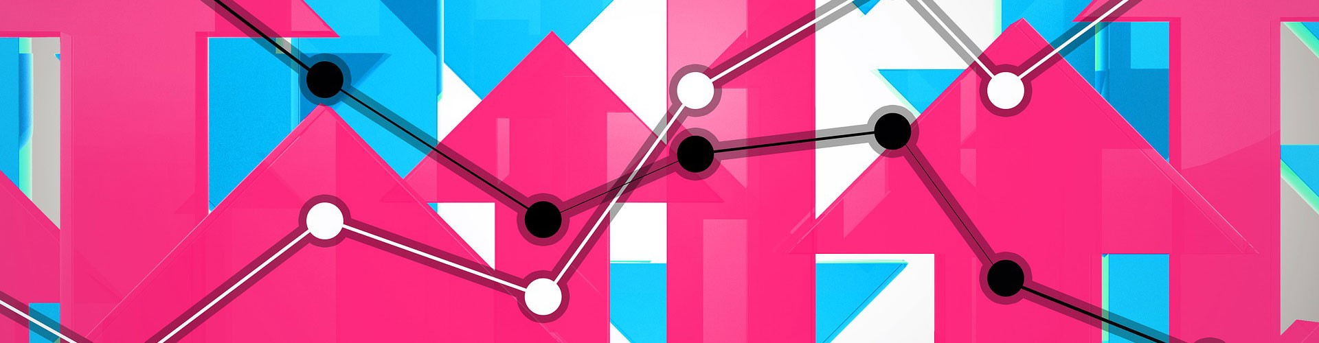 graph pink up arrows