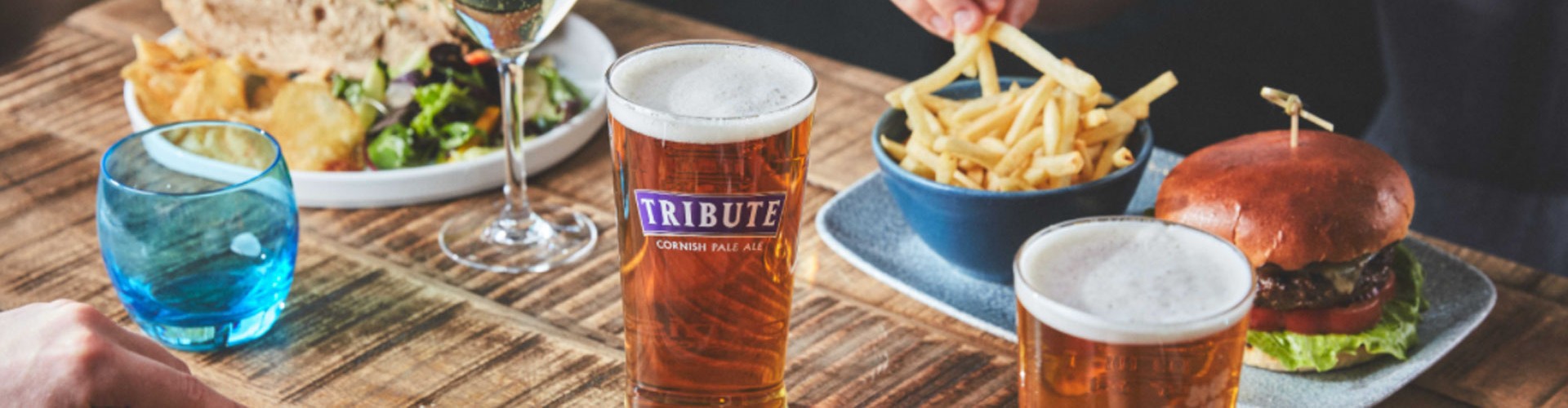 meal at a st austell brewery pub
