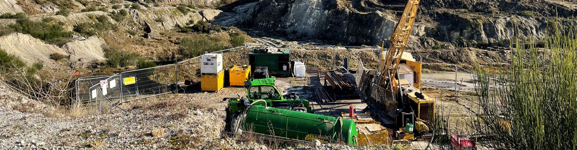 Cornish Lithium Diamond Drill Rig at Trelavour