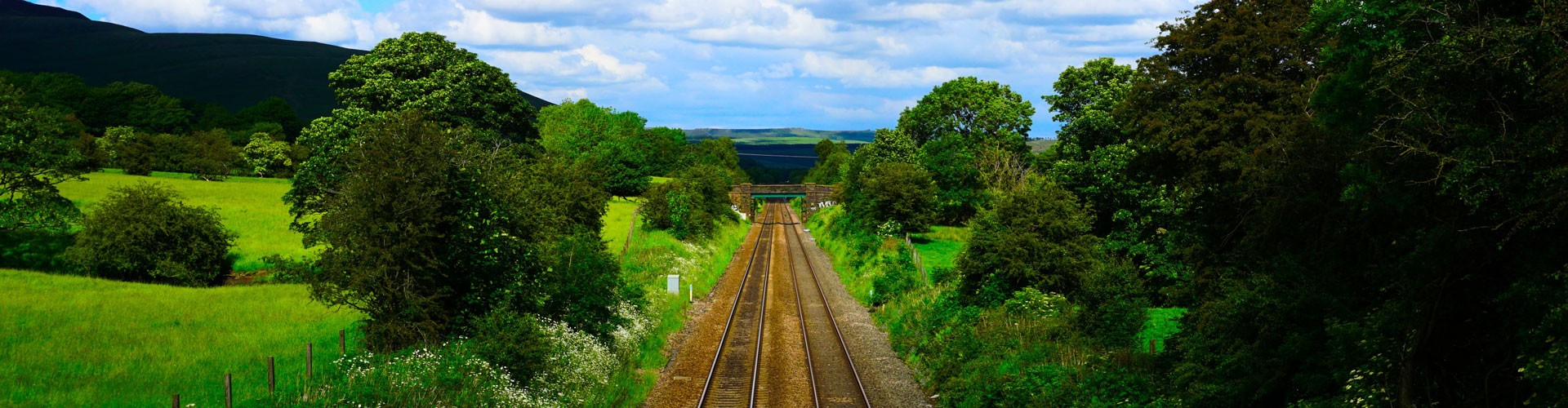rural uk train track 