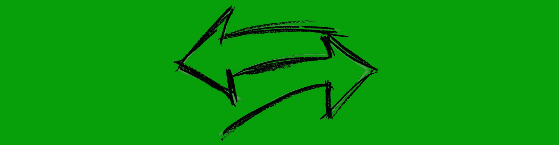sketch of switching arrows on a green background