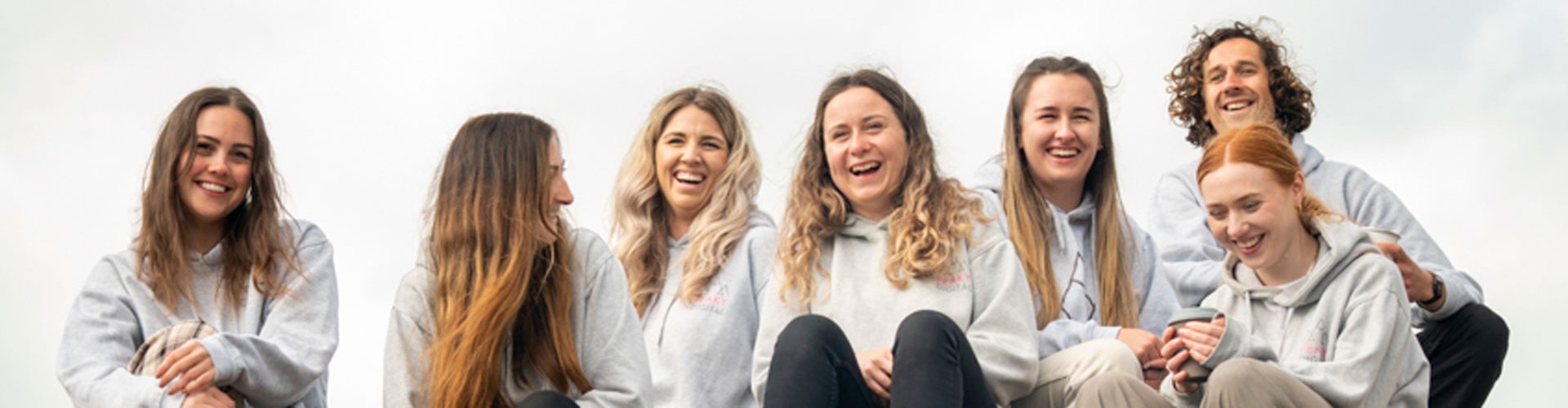 Peaky Digital team photo on the beach
