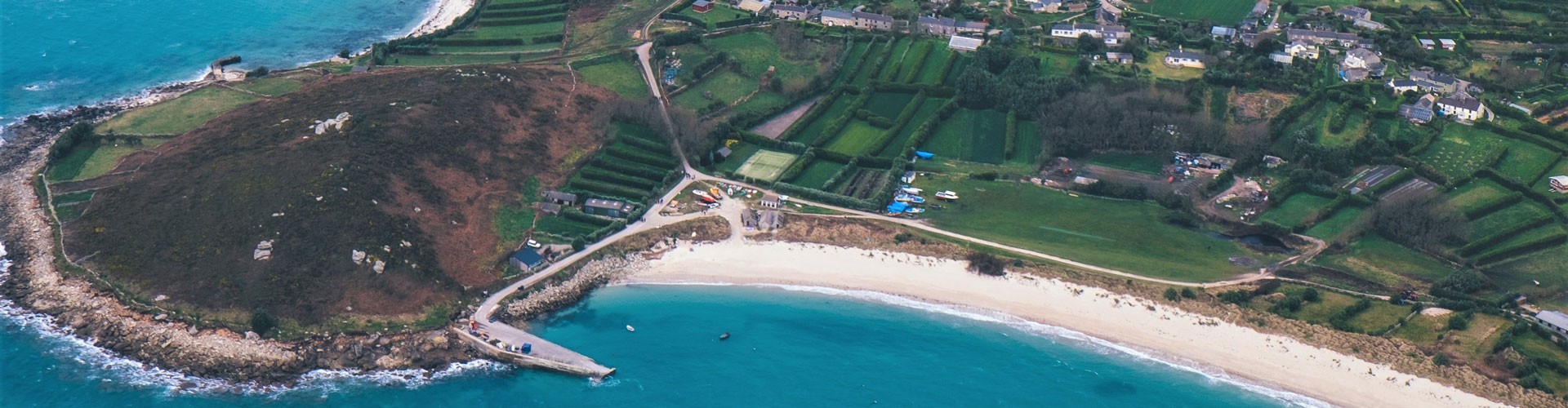 arial view of the isles of scilly
