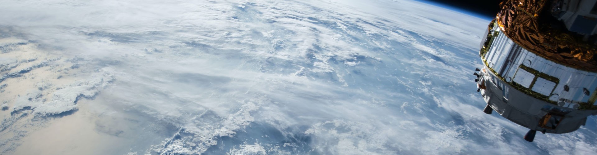 satalite in space with earth below