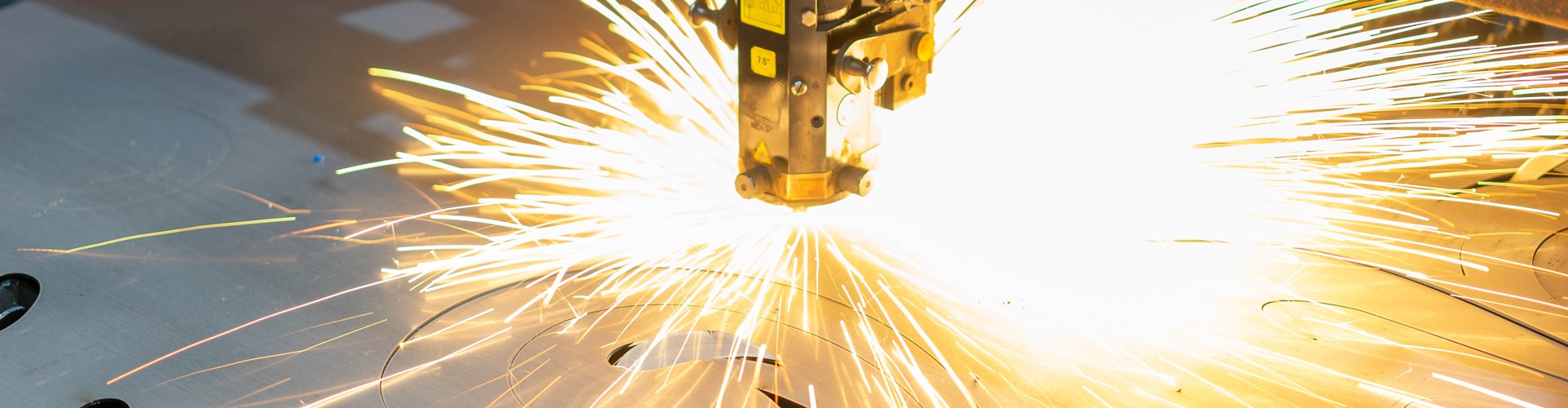 sparks from manufacturing drill