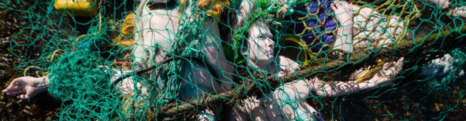 mermaids in fishing nets