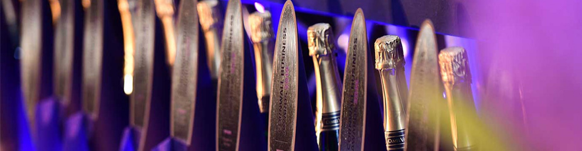 Cornwall Business Awards trophies