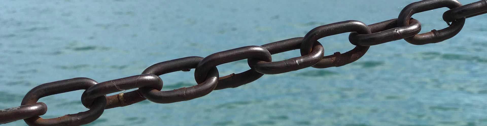 chain over sea