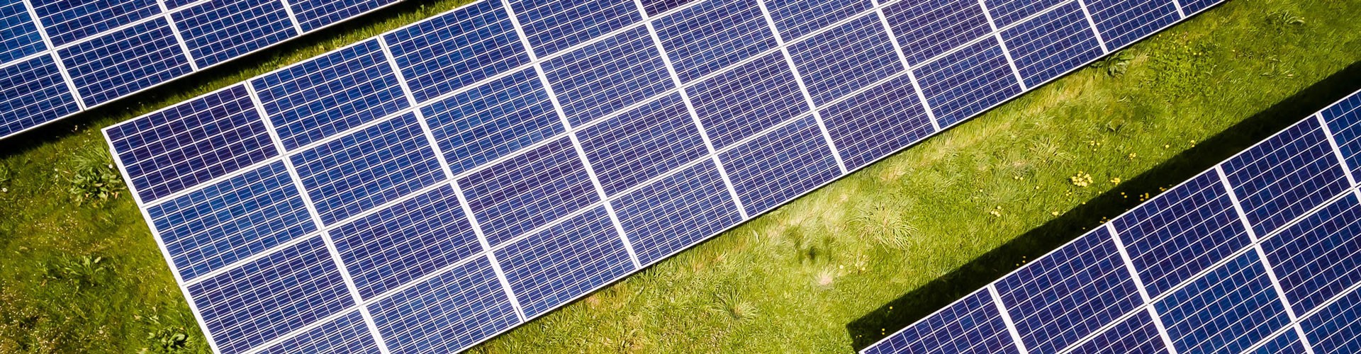 solar panels from above
