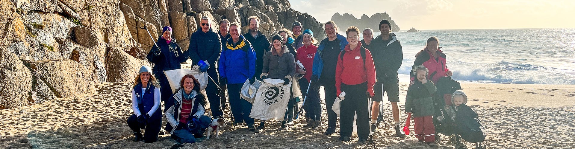 Porthcurno beach clean PK