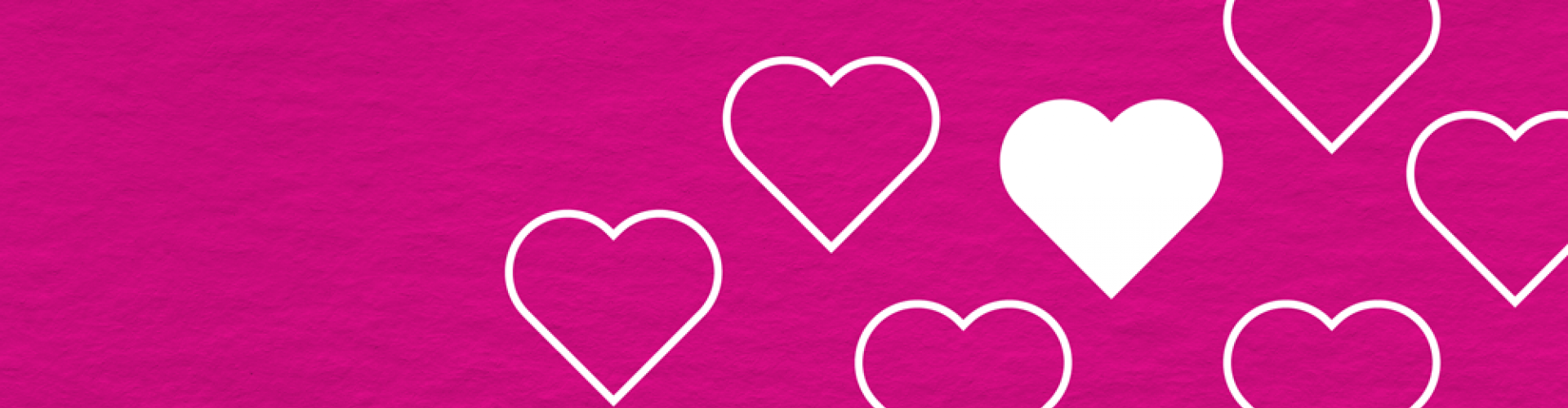 Pink background and white hearts