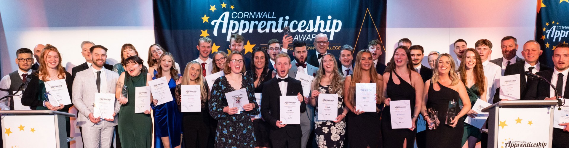 Winners of the Cornwall Apprenticeship Awards