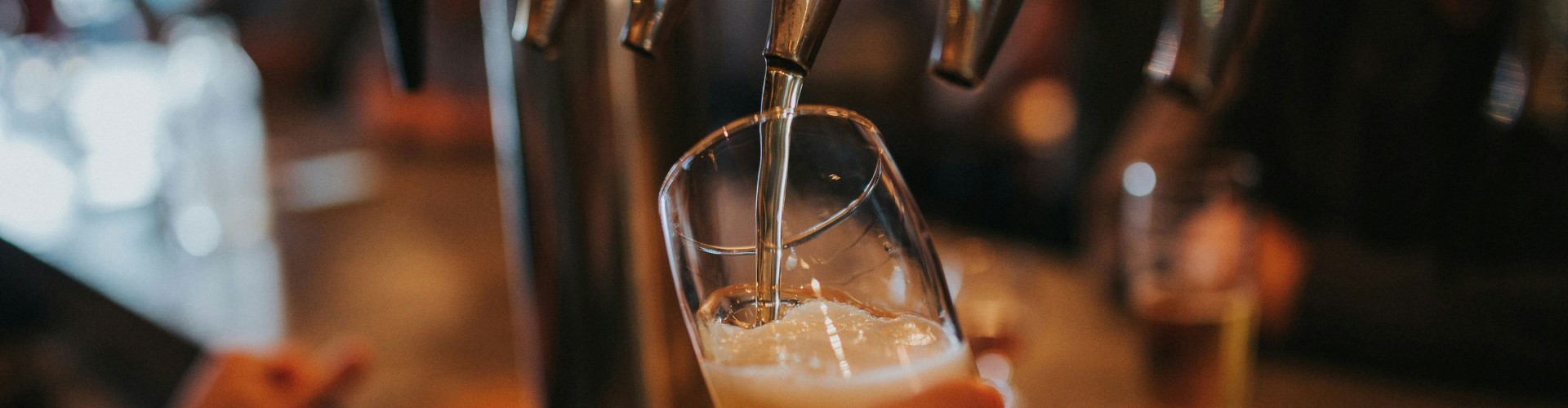 Pouring a beer/ ale