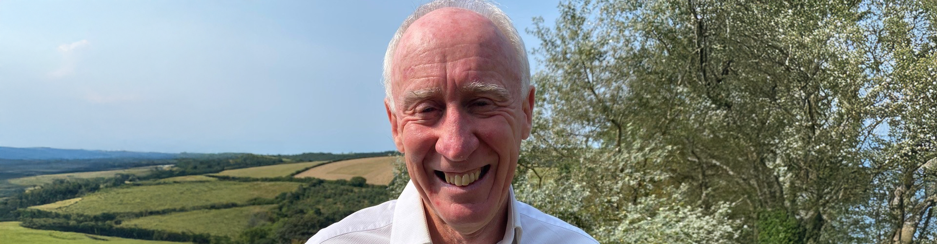 Martin Murphy standing in the countryside