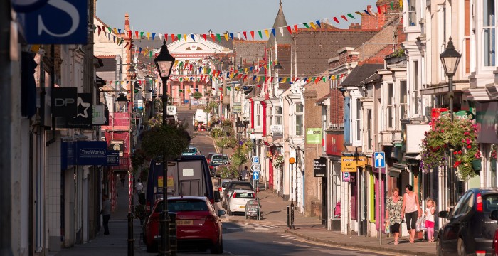 camborne with bunting