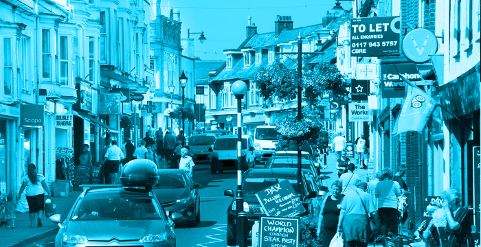 town high street blue
