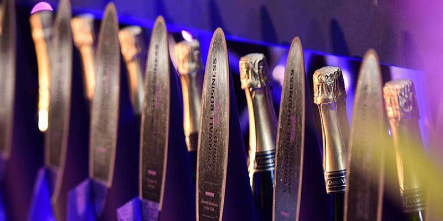 Cornwall Business Awards trophies