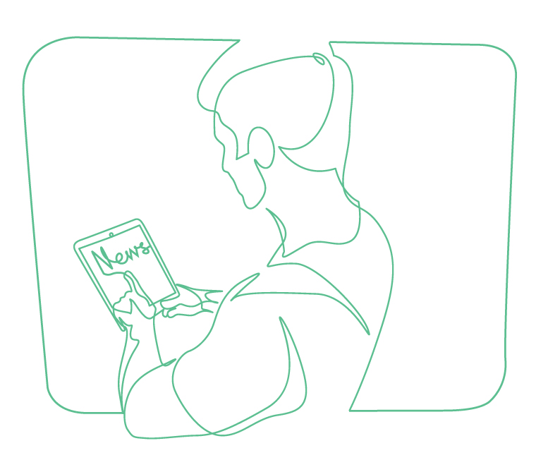Man with a tablet