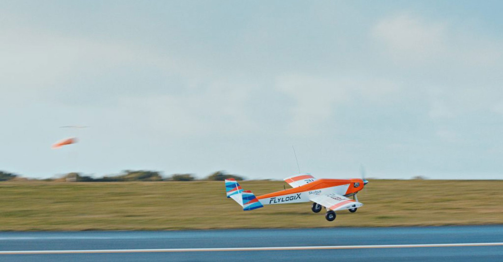 drone plane landing in the isles of scilly
