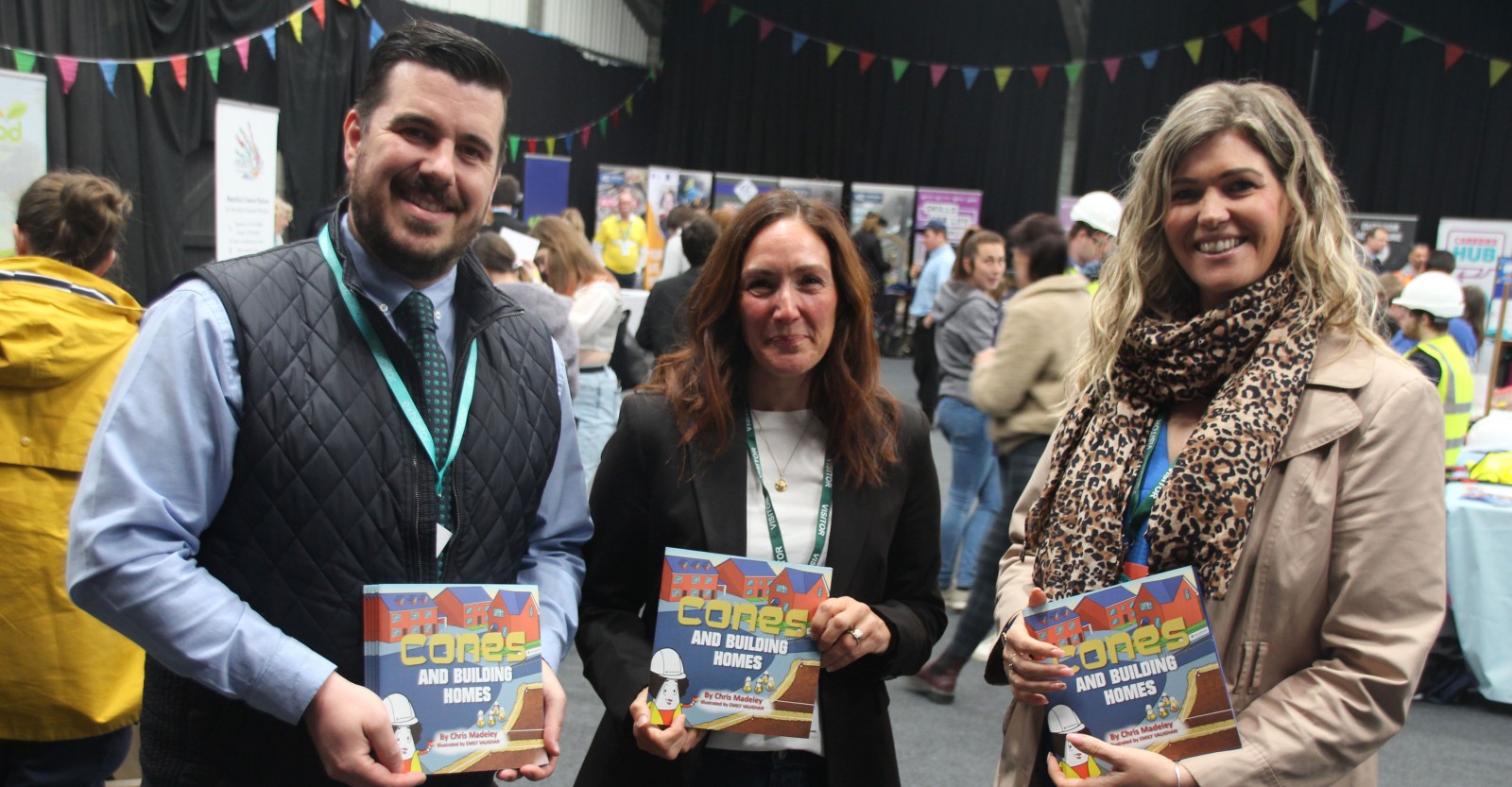 l-r is Andy Wallis (Persimmon Homes Regional Apprenticeship Manager), Stacey Sleeman (People and Prosperity Manager – Cornwall Council) and Emily Kent (Head of Inclusive Growth and Skills – Cornwall Council).