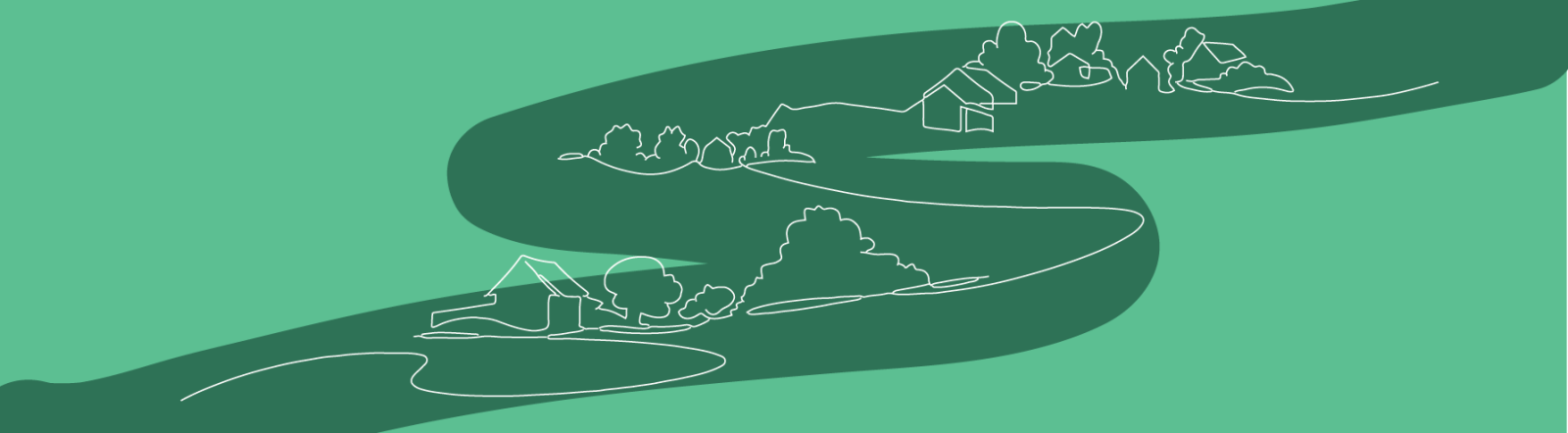 Countryside landscape graphic 