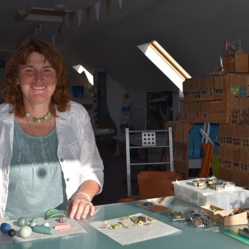 Emma Kate in her studio